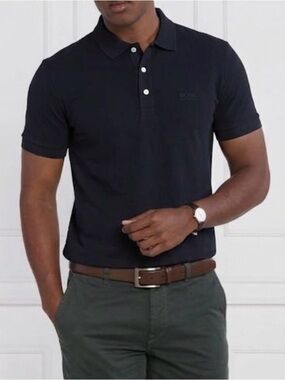 Boss cotton pique Polo Shirt